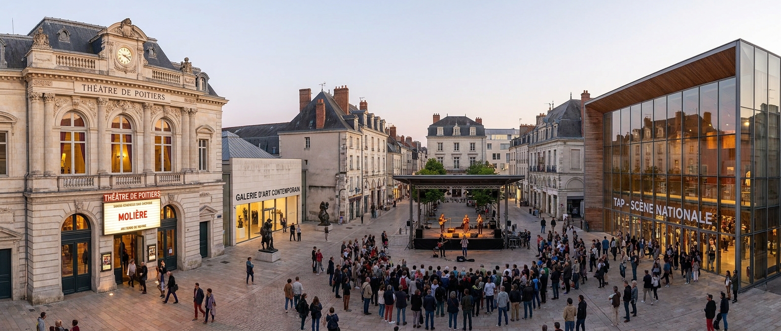 Les lieux culturels emblématiques et scènes incontournables à Poitiers